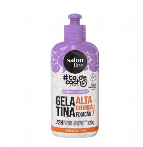 Gelatina Capilar Salon Line #ToDeCacho Alta Definição 320g definição antifrizz