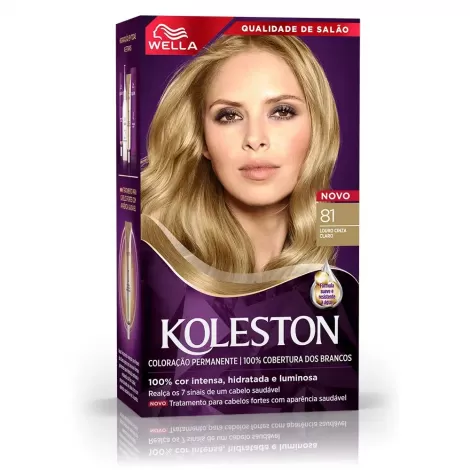 Koleston Tintura 81 Louro Cinza Claro 125g hidratante nutritiva