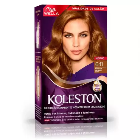 Koleston Tintura 641 Castanho Cobre 125g hidratante nutritiva
