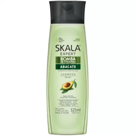 Shampoo Skala Bomba de Abacate 325ml Fortalecimento Hidratação