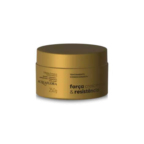 Acquaflora Tratamento Capilar Força Crescimento Resistência 250g hidratação profunda fortalecimento capilar