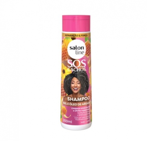 Shampoo Salon Line S.O.S Cachos Mel 300ml hidratação antifrizz