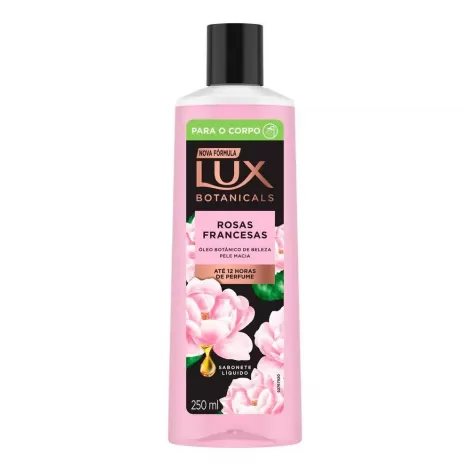Lux Sabonete Líquido Botanicals Rosas Francesas 250ml hidratante perfumado