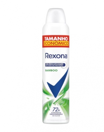 Desodorante Antitranspirante Rexona Bamboo Aerosol 200ml protecao frescor