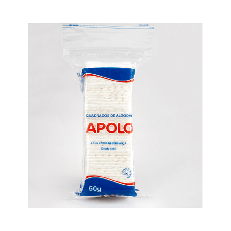 Algodão Apolo Quadrado 50g suave absorvente