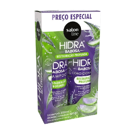 Kit Shampoo Condicionador Salon Line #ToDeCacho Babosa 300ml hidratação definição