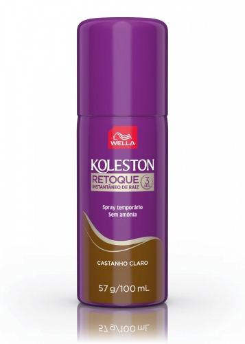 Koleston Retoque Instantâneo Spray Castanho Claro 100ml prático natural