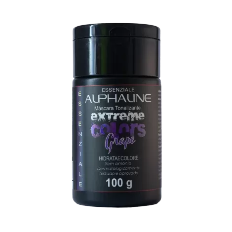 Alpha Line Tonalizante Hidratante Extreme Colors Grape 100g cor roxa hidratação brilho intenso