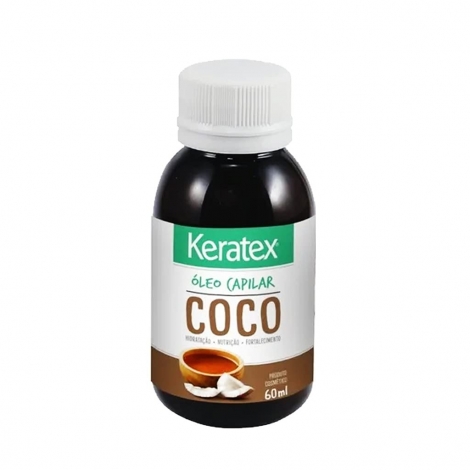 Óleo Capilar Keratex Coco 60ml hidratação nutrição