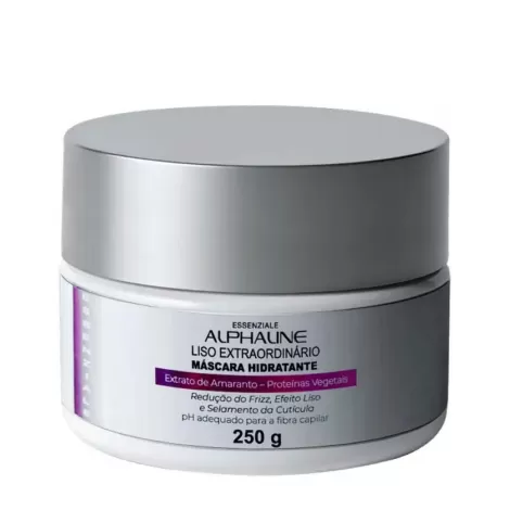 Máscara Hidratante Liso Extraordinário Alpha Line 250g nutritiva reparadora