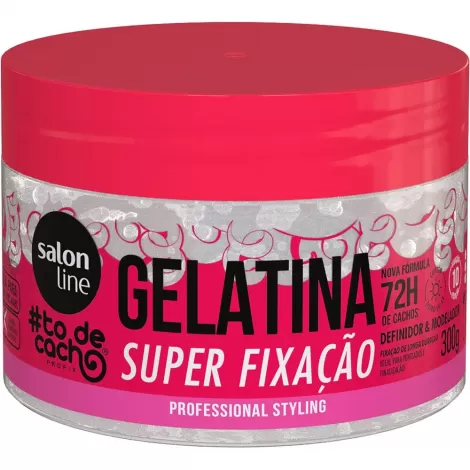 Gelatina Capilar Salon Line Super Fixação 300g definição fixação