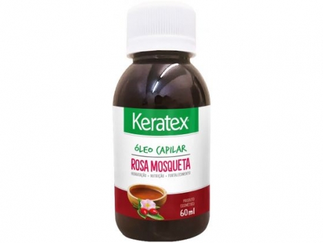 Óleo Capilar Keratex Rosa Mosqueta 60ml regeneração hidratação