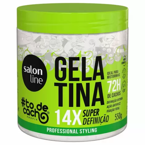 Gelatina Capilar Salon Line #Tô de Cacho Não Sai da Minha Cabeça Definição Fixação
