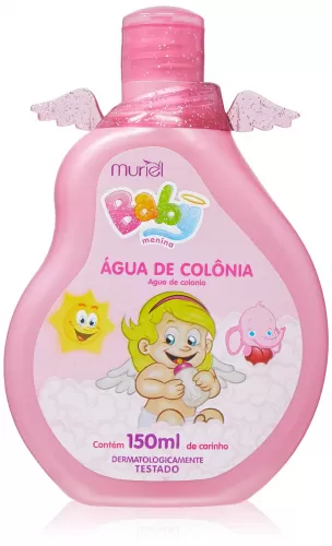 Água de Colônia Baby Muriel Rosa 150ml frescor suavidade