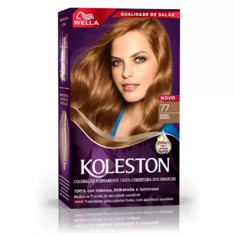 Koleston Tintura 77 Marrom Dourado 125g hidratante nutritiva