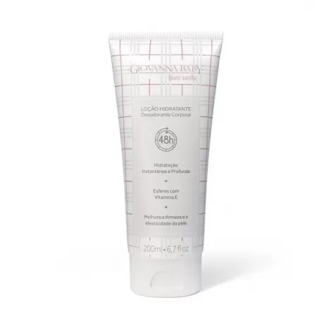Loção Hidratante Giovanna Baby Blanc Vanilla 200ml hidratação prolongada fragrância suave