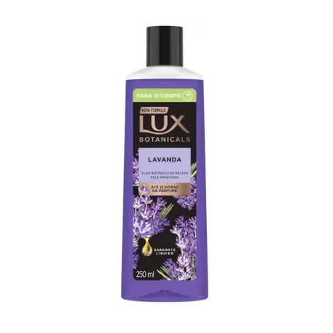 Lux Sabonete Líquido Botanicals Lavanda 250ml hidratante relaxante