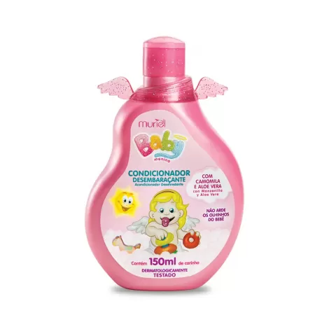 Condicionador Baby Muriel Anjo Menina 150ml hidratante desembaraçante