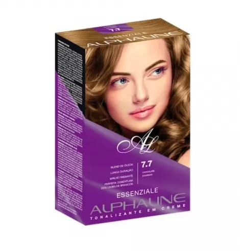 Alpha Line Tonaliz Essenziale 7.7 Chocolate Dourado 40ml hidratante antioxidante