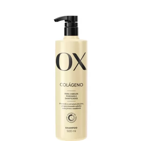 Shampoo OX Colágeno 500ml reparação brilho