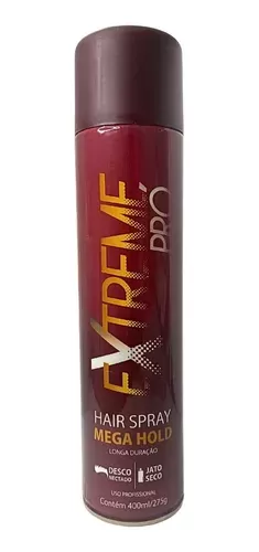 Extreme Pro Spray Longa Duração 400ml fixação poderosa brilho intenso