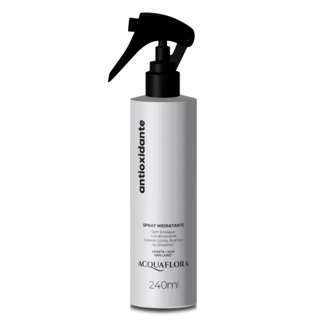 Spray Hidratante Acquaflora 240ml Condicionante Antioxidante, Proteção Solar, Sem Enxágue, Livre de Parabenos