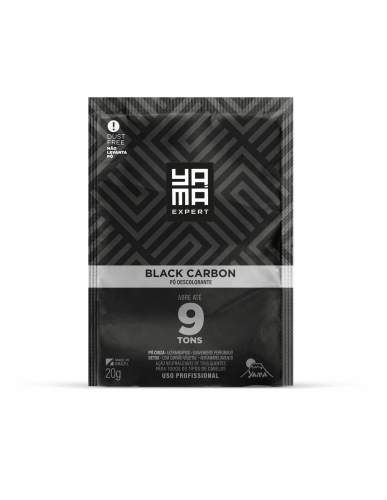 Pó Descolorante Yamá Black Carbon 20g clareamento uniforme