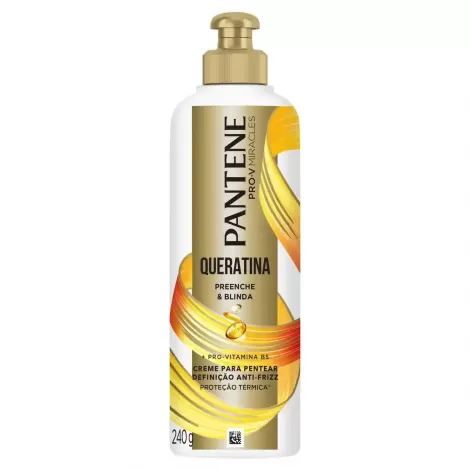 Creme para Pentear Pantene Pro-V Miracles Queratina 240g fortalecedor protetor