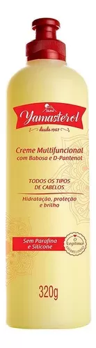Yamasterol Creme Multifuncional Babosa e D-Pantenol 320g hidratação nutrição