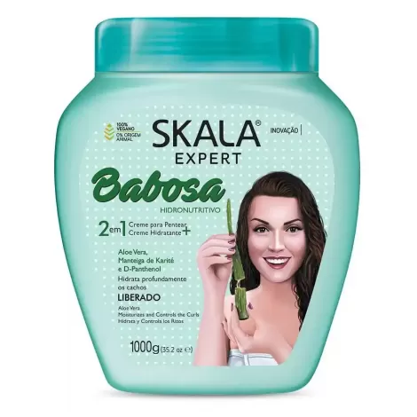 Creme de Tratamento Skala Babosa 1kg Hidratação Brilho