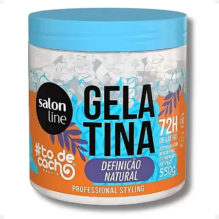 Gelatina Capilar 550g Salon Line TodeCacho Definição Natural fixação leve