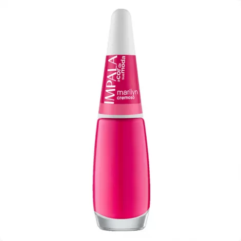 Esmalte Cremoso Impala Marilyn 7.5ml pink vibrante brilho intenso