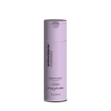Shampoo Acquaflora Violeta Antioxidante Matizador 240ml proteção-da-cor hidratação-intensa