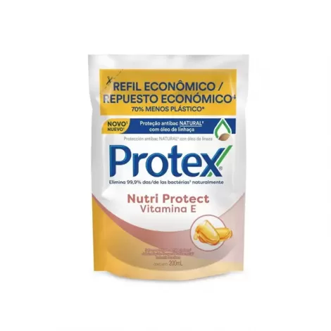 Protex Sabonete Líquido Refil Vitamina E 200ml hidratante antioxidante antibacteriano