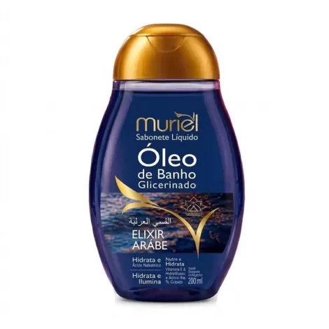 Muriel Sabonete Liquido Oleo Banho Elixir Arabe 230ml hidratação fragrância