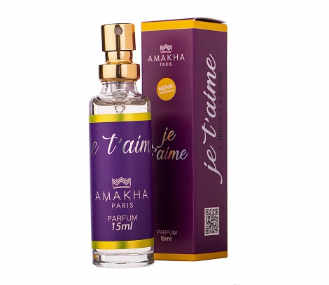 Amakha Paris Perfume Feminino Je T’aime 15ml floral frutado elegante