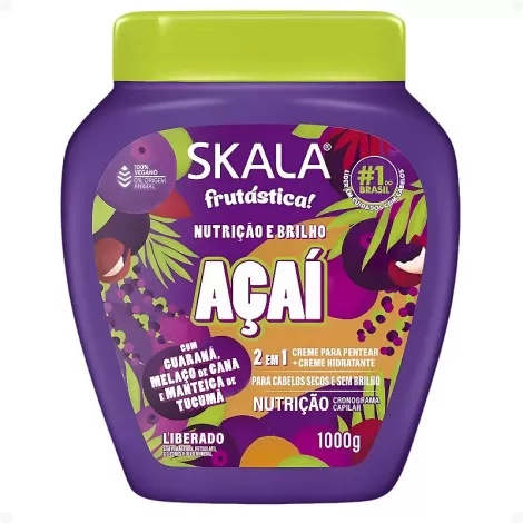 Creme de Tratamento Skala Frutástica Açaí 1kg hidratação nutrição