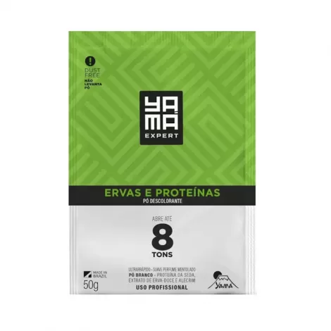 Pó Descolorante Yamá Ervas Proteínas 50g proteção suave