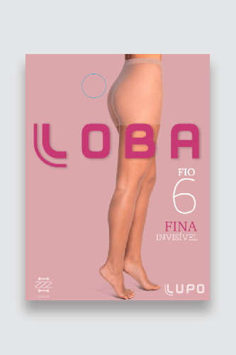 Meia-Calça Lupo Fio 6 G invisível conforto elasticidade cor preta