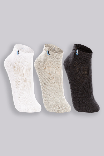 Meia Lupo Curta Masculina G conforto respirabilidade kit 3 pares cor mista