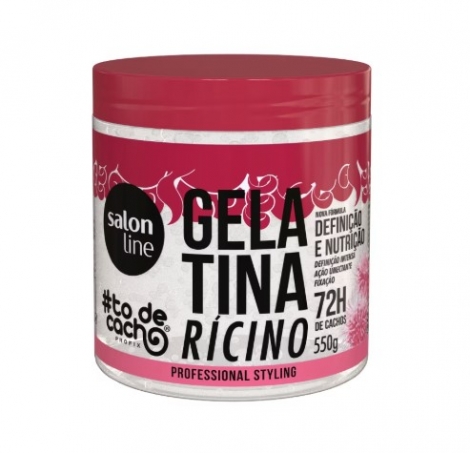 Gelatina Capilar Salon Line Rícino 550g definição nutrição