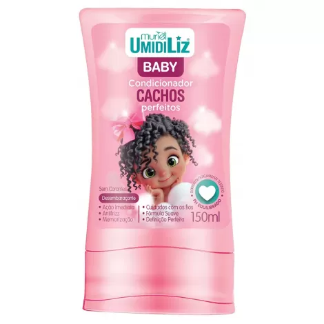 Condicionador Umidiliz Baby Muriel Rosa 150ml hidratação definição