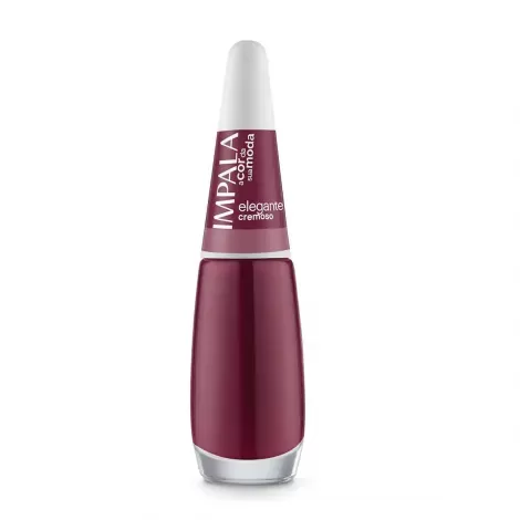 Esmalte Impala Cremoso Elegante 7,5ml alta cobertura brilho intenso