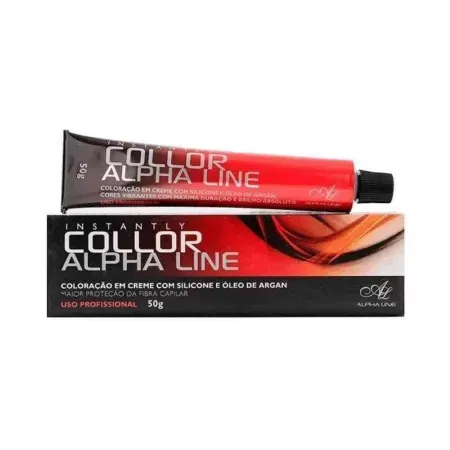 Alpha Line Coloração Permanente 50g hidratante nutritiva 7.0 Louro Médio