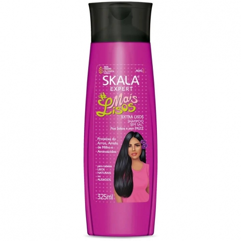 Shampoo Skala Mais Lisos 325ml alinhamento brilho