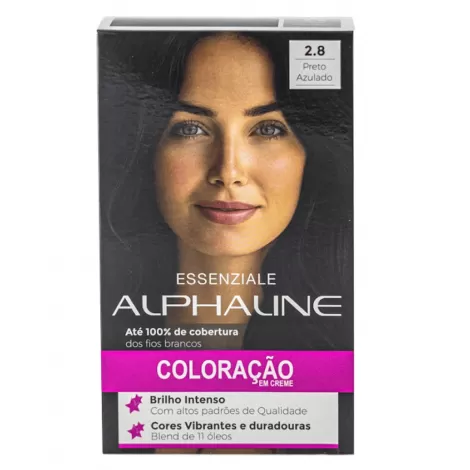 Tinta Alpha Line Essenziale 2.8 Preto Azulado 40ml permanente nutritiva antioxidante