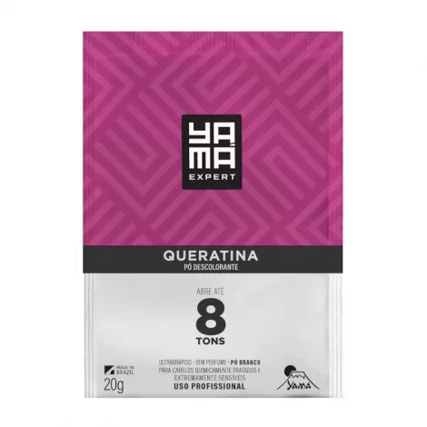 Pó Descolorante Yamá Queratina 20g proteção reestruturadora