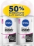 Kit 2 Desodorante Nivea Invisible Black White Clear 50ml proteção conforto